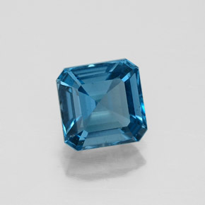 1,40 ctw natürlicher blauer Topas, Smaragdschliff, VVS