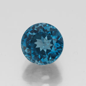 1,98 ctw natürlicher blauer Topas, Rundschliff, VVS