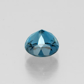 1,33 ctw natürlicher blauer Topas, Rundschliff, VVS