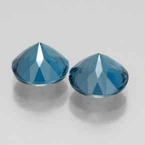  ct natürliche blauer Topas-Edelsteine, Rundschliff, VVS