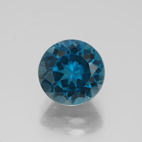 2,72 ctw natürlicher blauer Topas, Rundschliff, VVS
