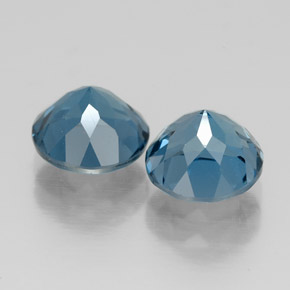  ct natürliche blauer Topas-Edelsteine, Rundschliff, VVS