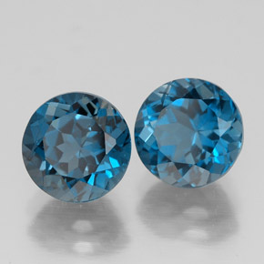 ct natürliche blauer Topas-Edelsteine, Rundschliff, VVS