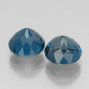  ct natürliche blauer Topas-Edelsteine, Rundschliff, VVS