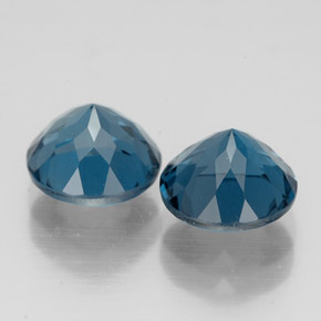  ct natürliche blauer Topas-Edelsteine, Rundschliff, VVS