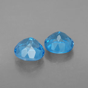  ct natürliche blauer Topas-Edelsteine, Rundschliff, VVS-VS