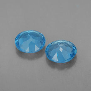  ct natürliche blauer Topas-Edelsteine, Rundschliff, VVS-VS
