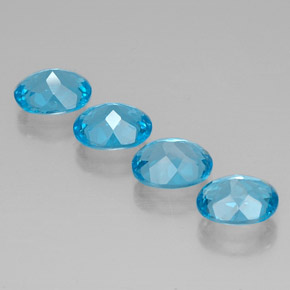  ct natürliche blauer Topas-Edelsteine, Oval Schliff, VVS