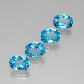  ct natürliche blauer Topas-Edelsteine, Oval Schliff, VVS