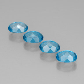  ct natürliche blauer Topas-Edelsteine, Oval Schliff, VVS