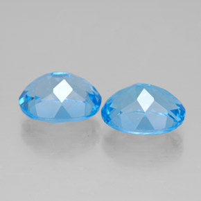  ct natürliche blauer Topas-Edelsteine, Oval Schliff, VVS