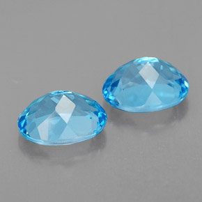  ct natürliche blauer Topas-Edelsteine, Oval Schliff, VVS