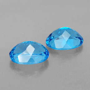  ct natürliche blauer Topas-Edelsteine, Oval Schliff, VVS