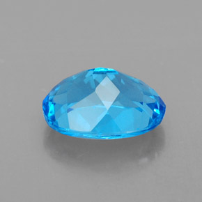 2,51 ctw natürlicher blauer Topas, Oval Schliff, VVS