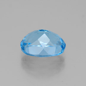 2,71 ctw natürlicher blauer Topas, Oval Schliff, VVS