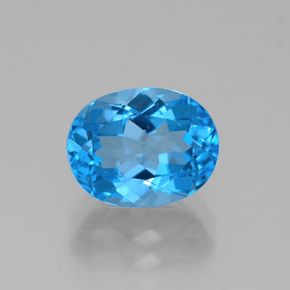 2,69 ctw natürlicher blauer Topas, Oval Schliff, VVS