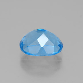 2,69 ctw natürlicher blauer Topas, Oval Schliff, VVS