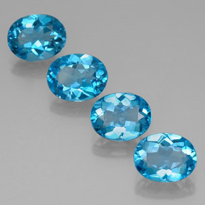  ct natürliche blauer Topas-Edelsteine, Oval Schliff, VVS
