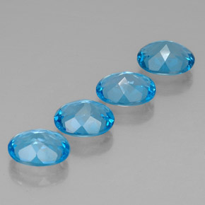  ct natürliche blauer Topas-Edelsteine, Oval Schliff, VVS