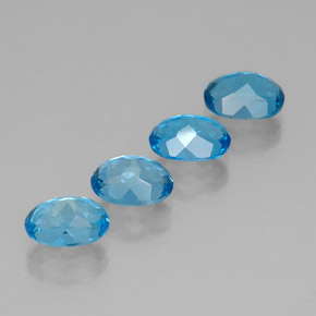  ct natürliche blauer Topas-Edelsteine, Oval Schliff, VVS