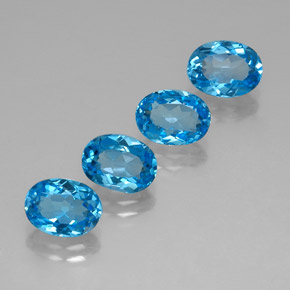  ct natürliche Schweizer Blau Topas-Edelsteine, Oval Schliff, VVS
