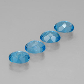  ct natürliche blauer Topas-Edelsteine, Oval Schliff, VVS