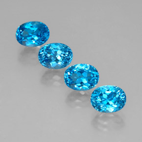  ct natürliche blauer Topas-Edelsteine, Oval Schliff, VVS