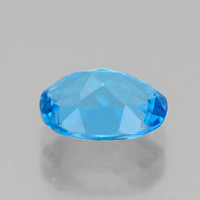 1,53 ctw natürlicher blauer Topas, Oval Schliff, VVS