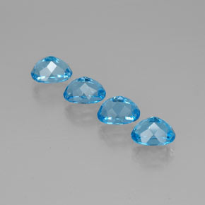  ct natürliche blauer Topas-Edelsteine, Oval Schliff, VVS