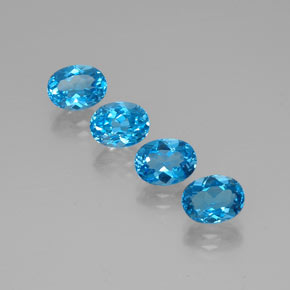  ct natürliche blauer Topas-Edelsteine, Oval Schliff, VVS