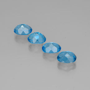  ct natürliche blauer Topas-Edelsteine, Oval Schliff, VVS
