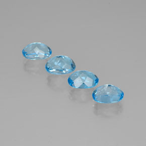  ct natürliche blauer Topas-Edelsteine, Oval Schliff, VVS