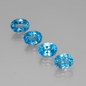  ct natürliche blauer Topas-Edelsteine, Oval Schliff, VVS