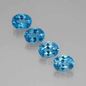  ct natürliche blauer Topas-Edelsteine, Oval Schliff, VVS