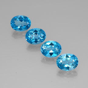  ct natürliche blauer Topas-Edelsteine, Oval Schliff, VVS