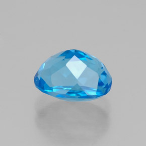 2,01 ctw natürlicher blauer Topas, Oval Schliff, VVS