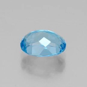1,62 ctw natürlicher blauer Topas, Oval Schliff, VVS