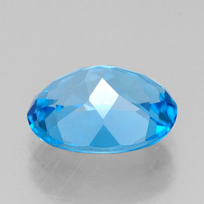 2,28 ctw natürlicher blauer Topas, Oval Schliff, VVS