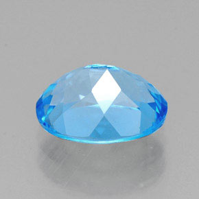 2,46 ctw natürlicher blauer Topas, Oval Schliff, VVS
