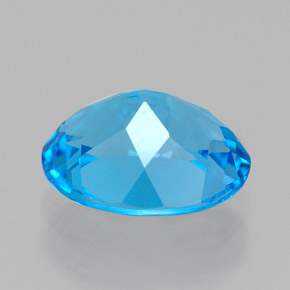 2,25 ctw natürlicher blauer Topas, Oval Schliff, VVS