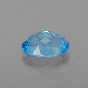 1,64 ctw natürlicher blauer Topas, Oval Schliff, VVS