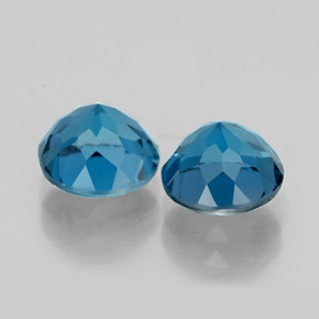 ct natürliche blauer Topas-Edelsteine, Rundschliff, VVS