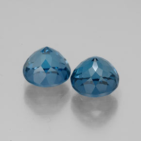  ct natürliche blauer Topas-Edelsteine, Rundschliff, VVS