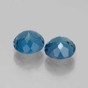  ct natürliche blauer Topas-Edelsteine, Rundschliff, VVS