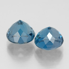  ct natürliche blauer Topas-Edelsteine, Rundschliff, VVS