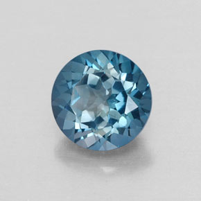 1,82 ctw natürlicher blauer Topas, Rundschliff, VVS