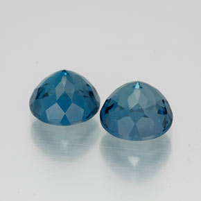  ct natürliche blauer Topas-Edelsteine, Rundschliff, VVS