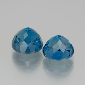  ct natürliche blauer Topas-Edelsteine, Rundschliff, VVS