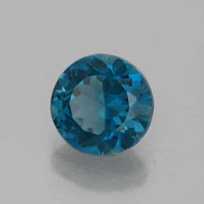 2,32 ctw natürlicher blauer Topas, Rundschliff, VVS