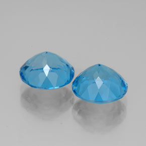  ct natürliche blauer Topas-Edelsteine, Rundschliff, VVS